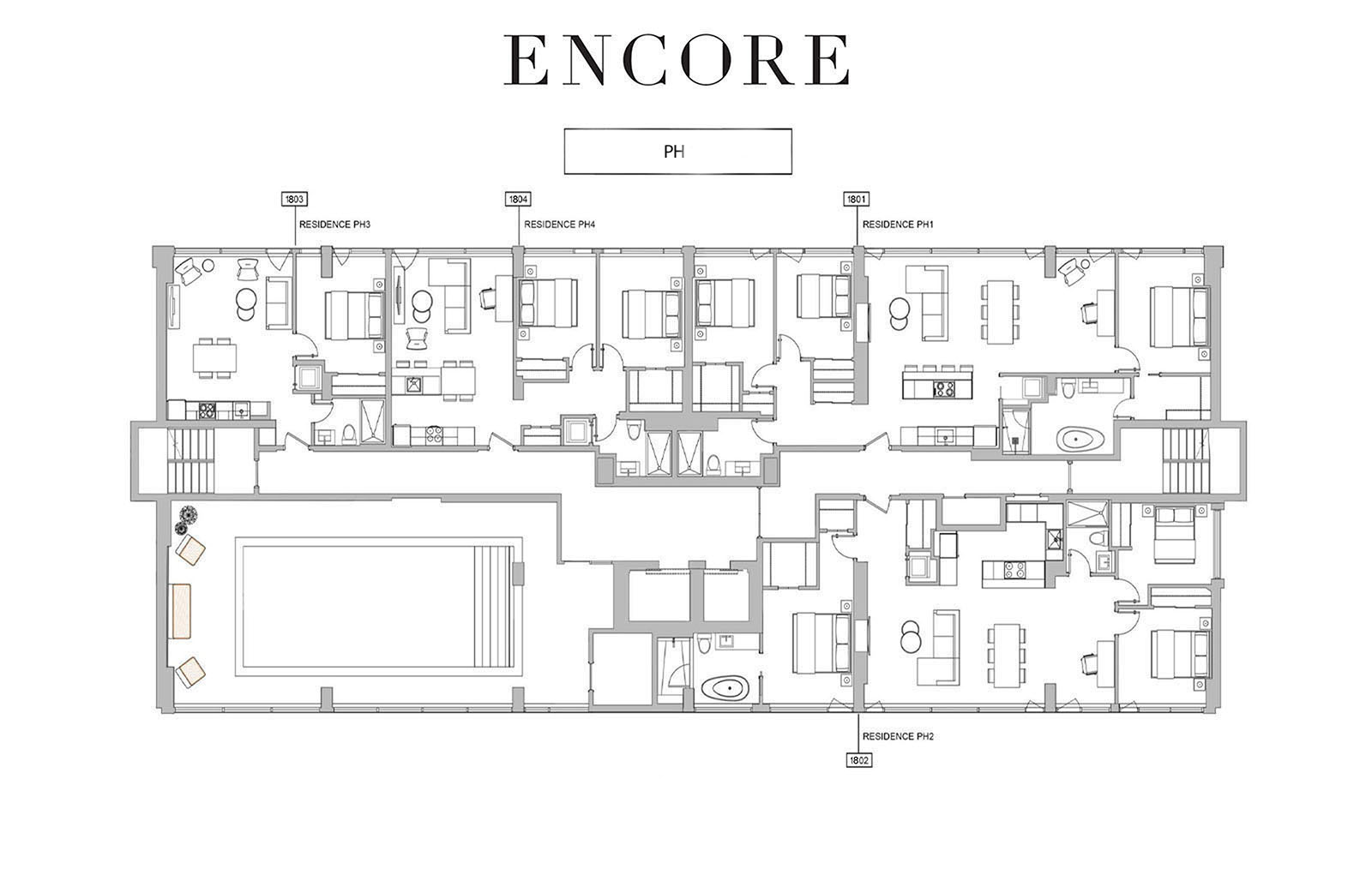 Floor plan Luxury Apartments Montreal, QC Rental